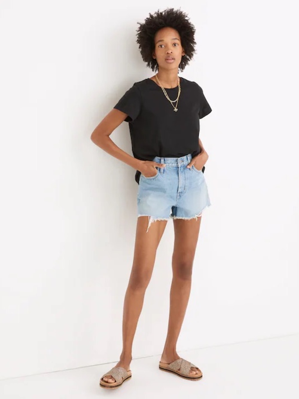 Madewell The Perfect Jean Short in Hedrick Wash